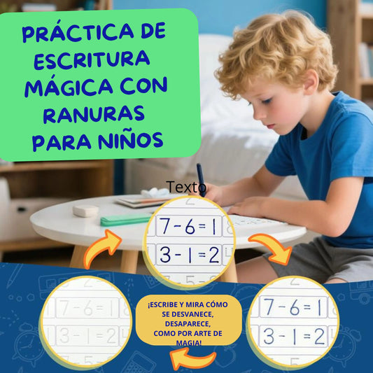 Set cuaderno magic caligrafia montessori