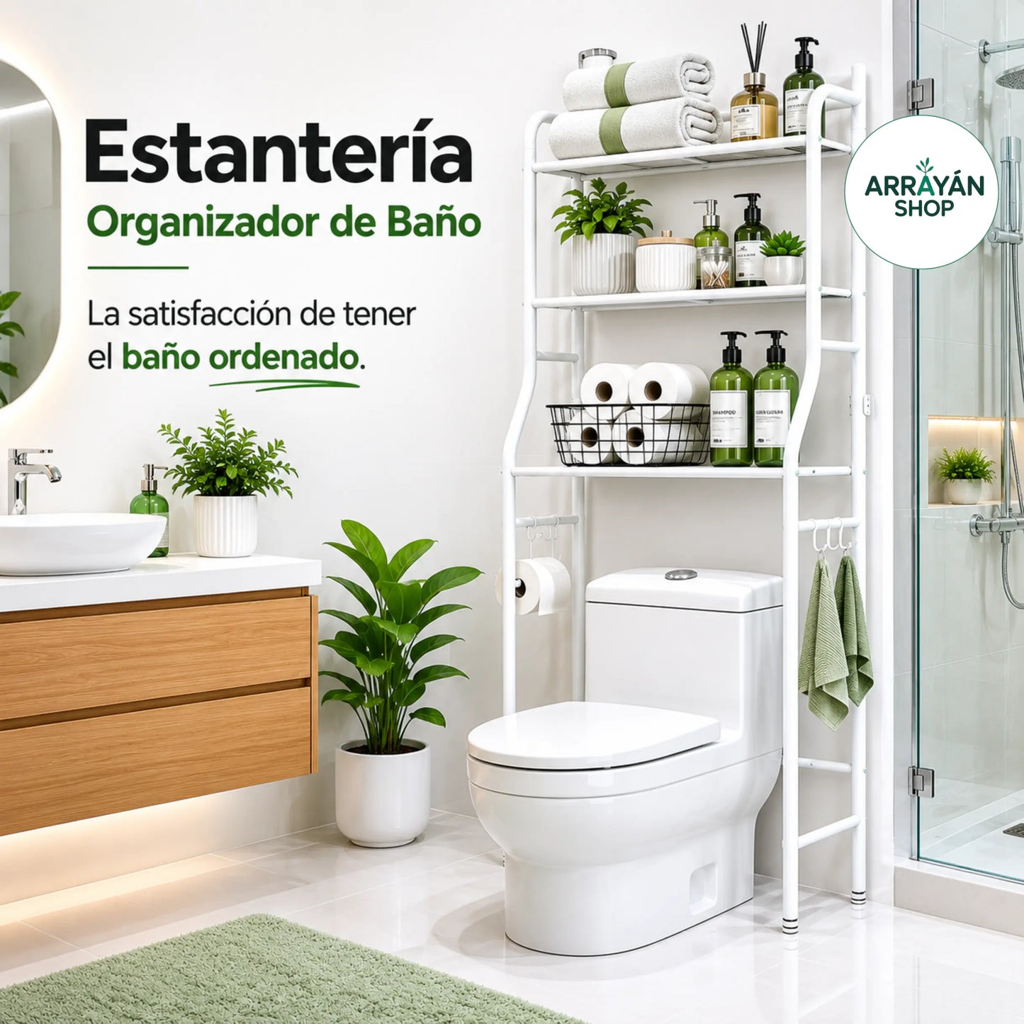 ESTANTERÍA ORGANIZADOR DE BAÑO