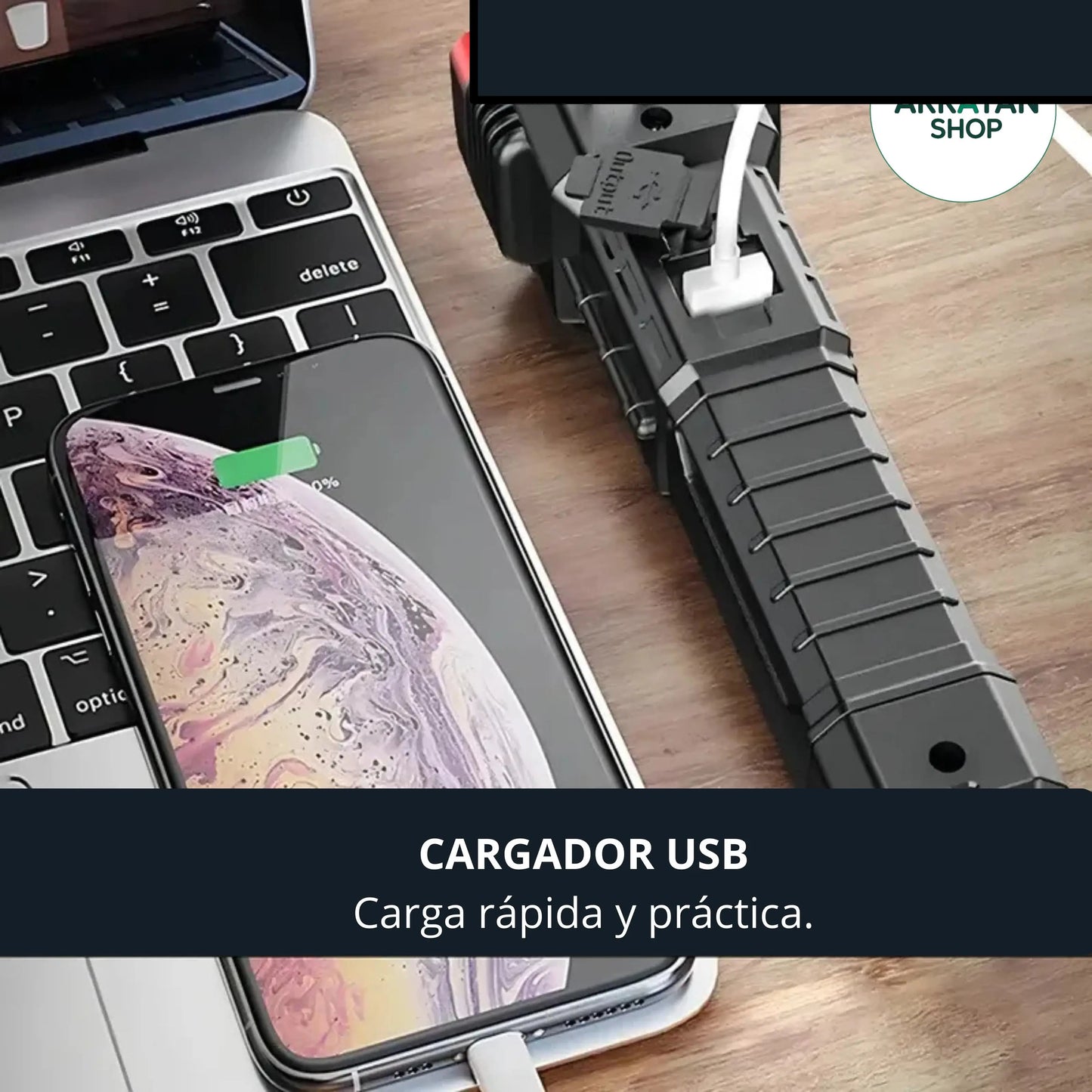 Linterna Multifuncional 4 En 1 Recargable