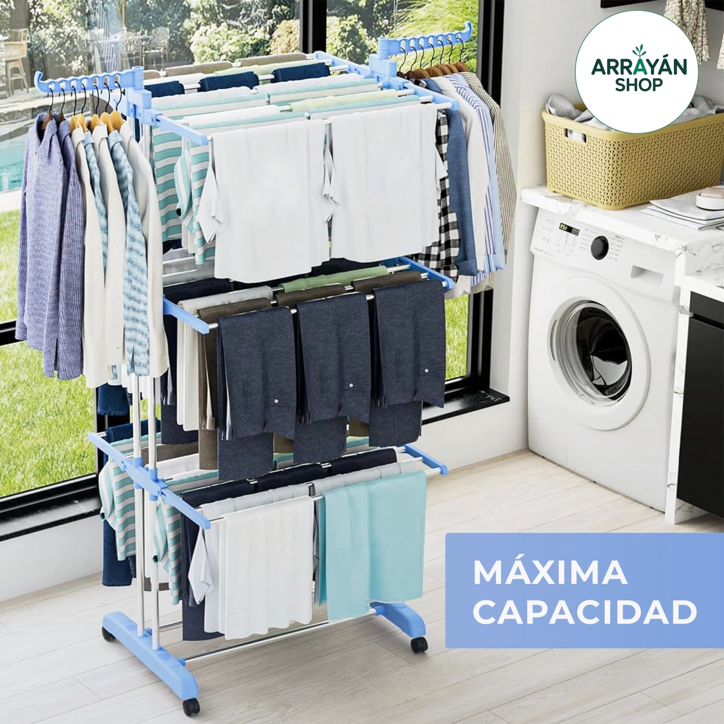 TENDEDERO ORGANIZADOR DE ROPA