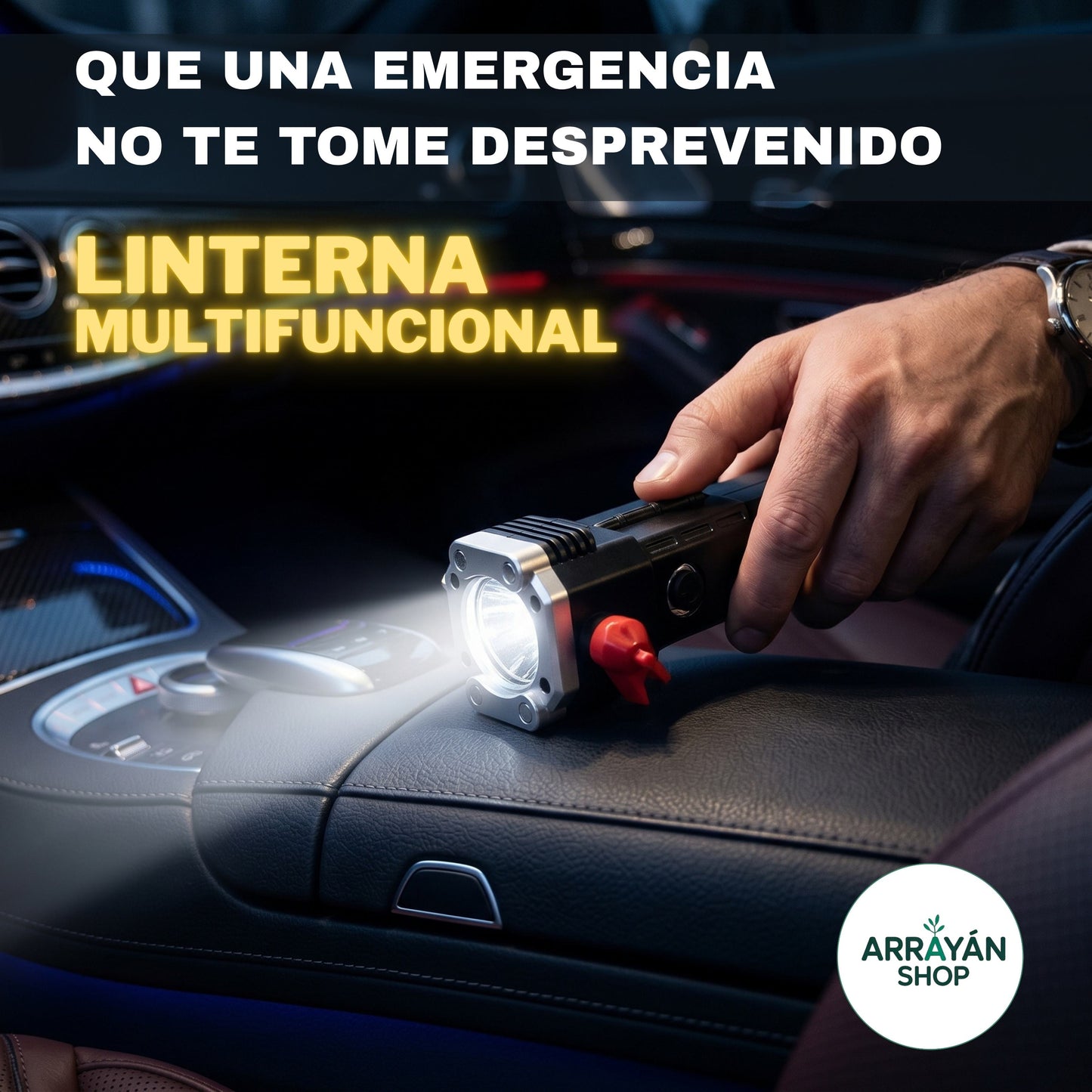 Linterna Multifuncional 4 En 1 Recargable