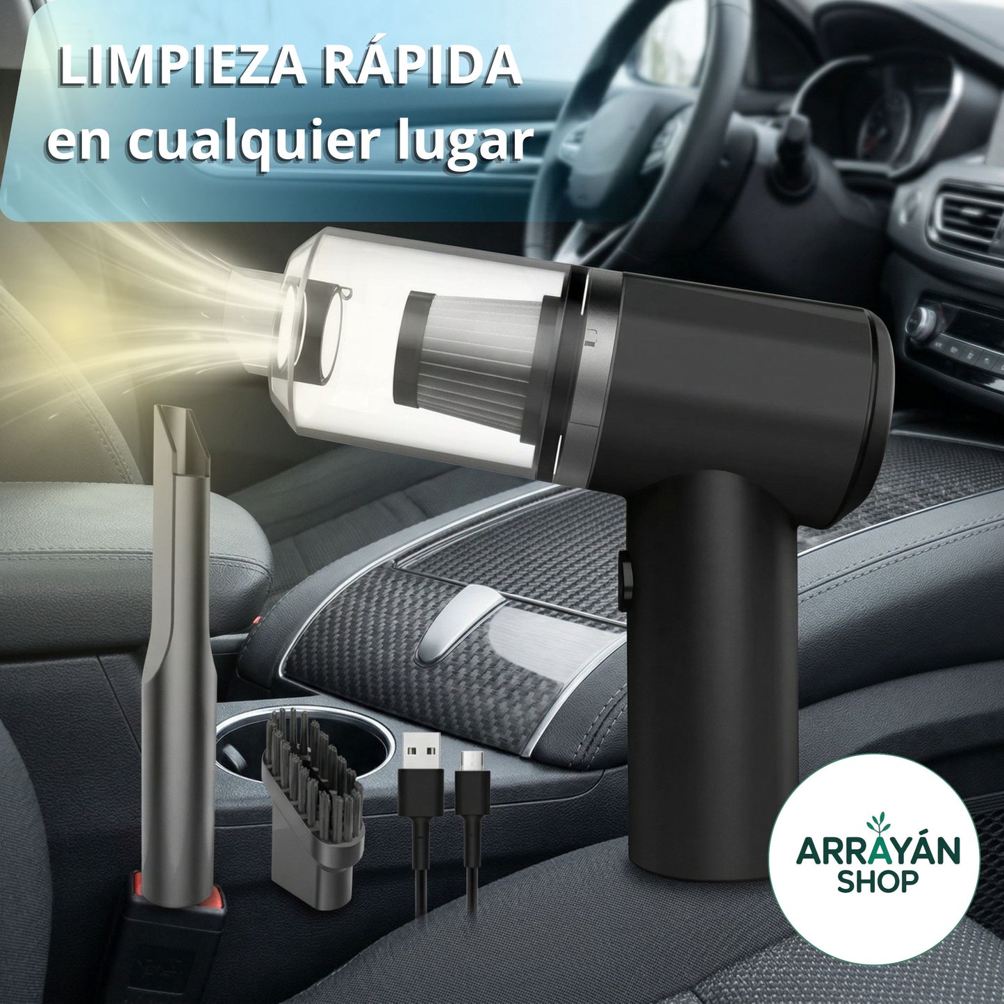 Mini Aspiradora de Auto - Casa